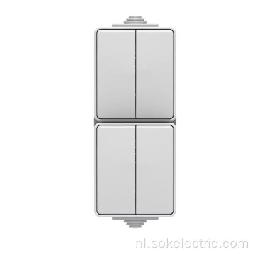 2GangSwitch Verticale Type Waterdichte IP65 Schroefloze Terminal